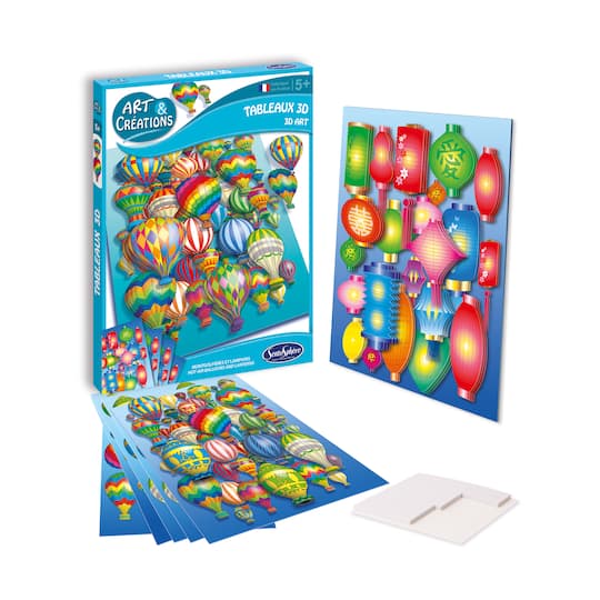 Art & Creations 3D Art - Hot-Air Balloons and Lanterns By Sentosphere Usa | 11" x 8.25" x 0.75" | Michaels®